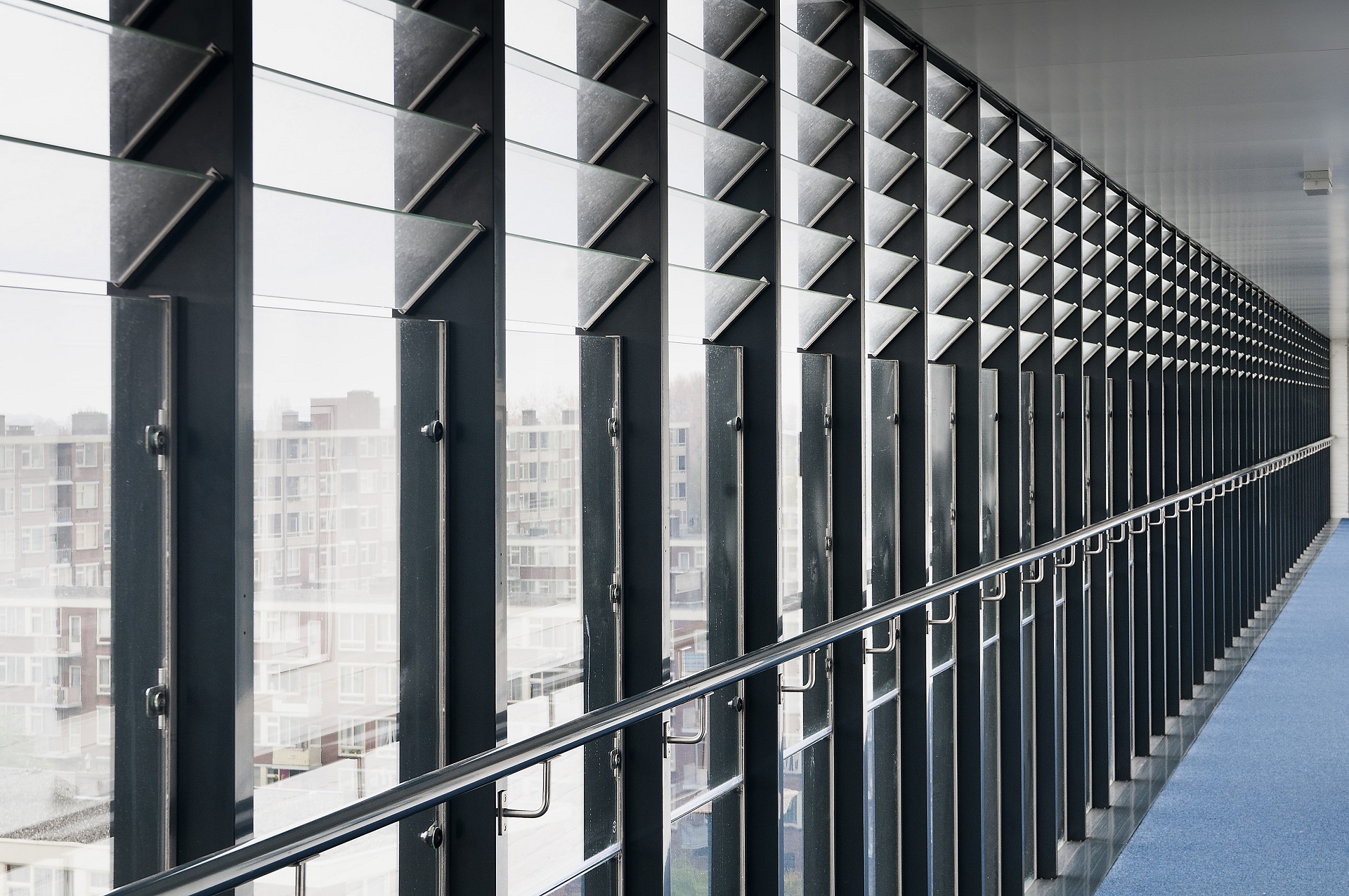 Verticale gevellamellen